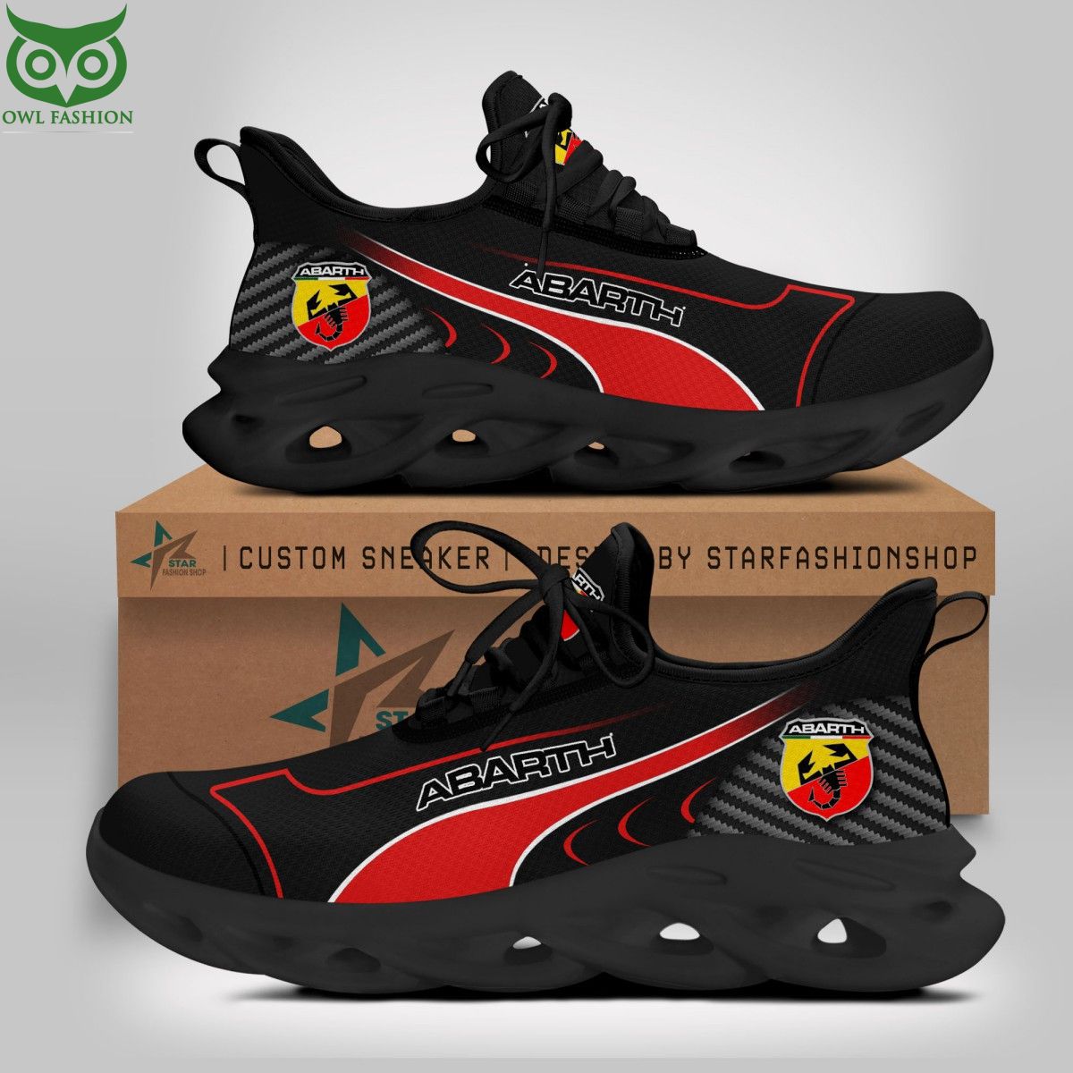JWFancy Abarth Max Soul Shoes Sneakers For Men And Women