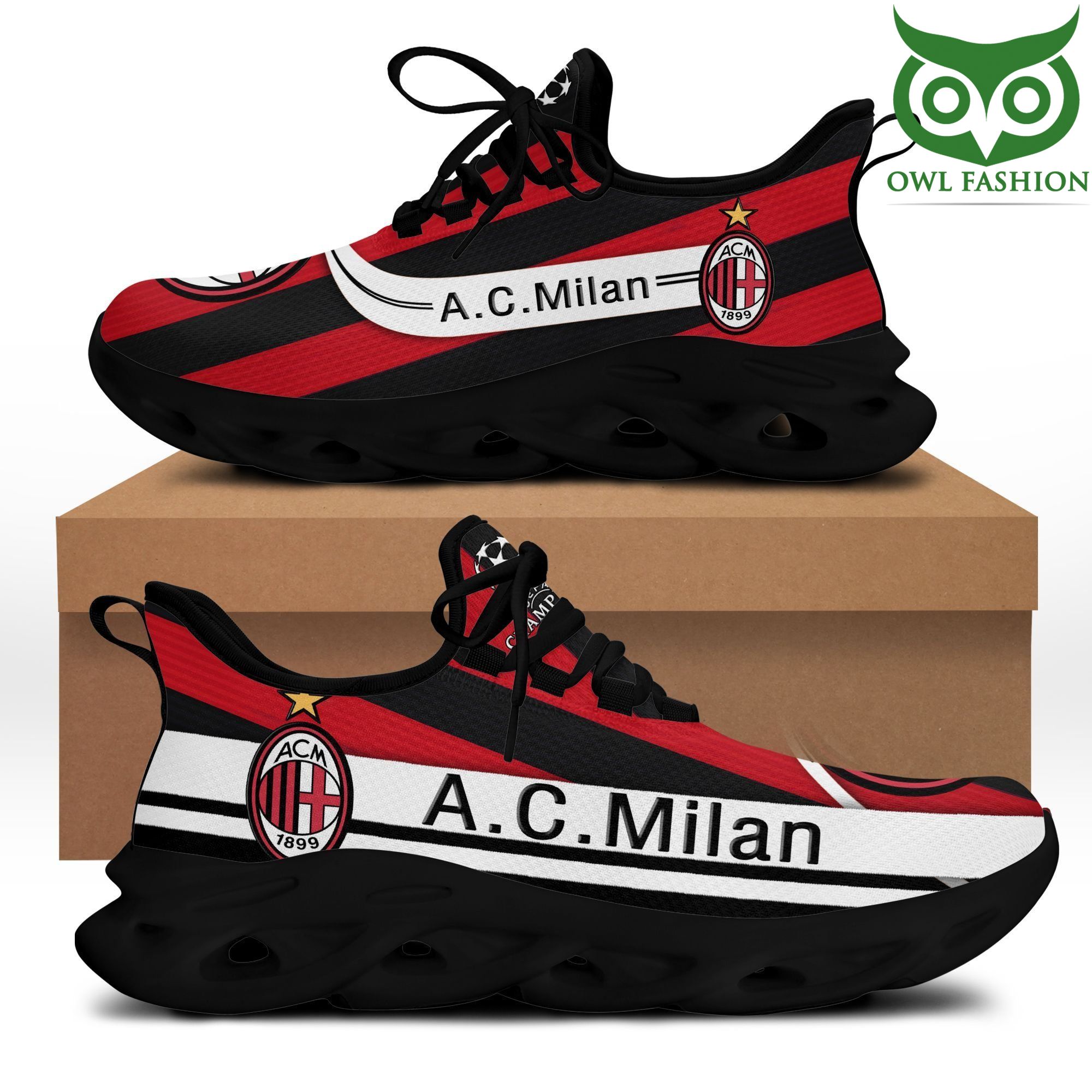 JWFancy AC Milan Max Soul Shoes Sneakers For Men And Women