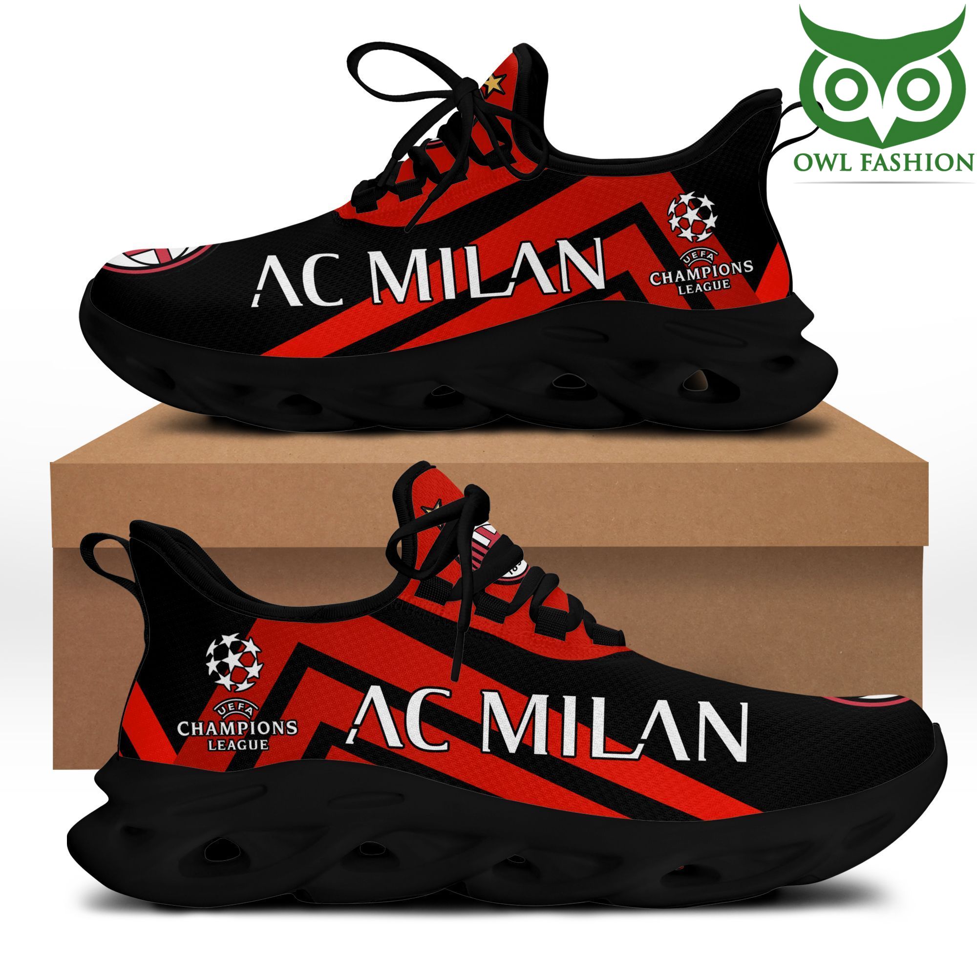 JWFancy AC Milan Max Soul Shoes Sneakers For Men And Women