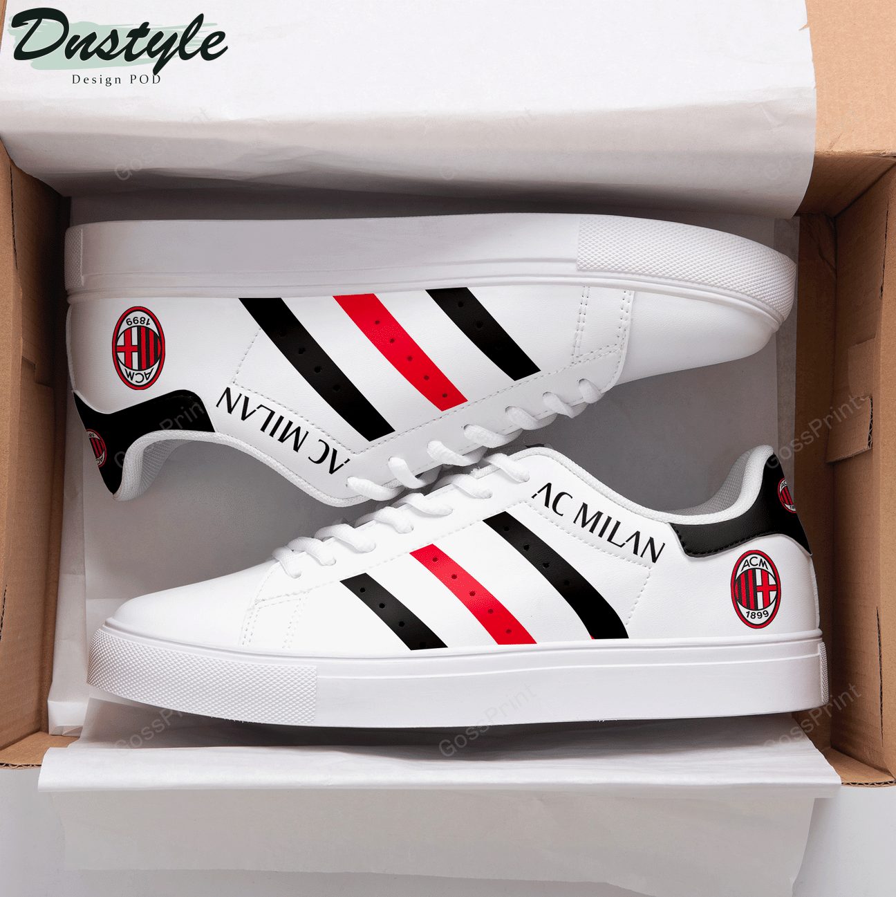 JWFancy AC Milan Skate Stan Shoes Sneakes For Men And Women
