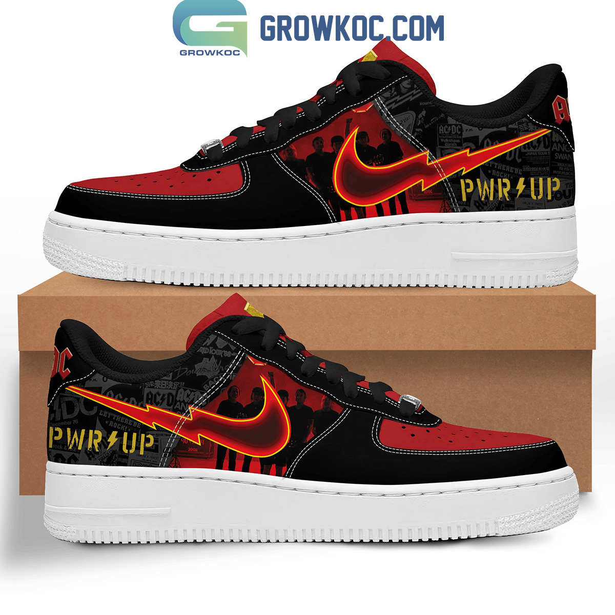 JWFancy ACDC Air Low-Top Sneakers Shoes For Men And Women