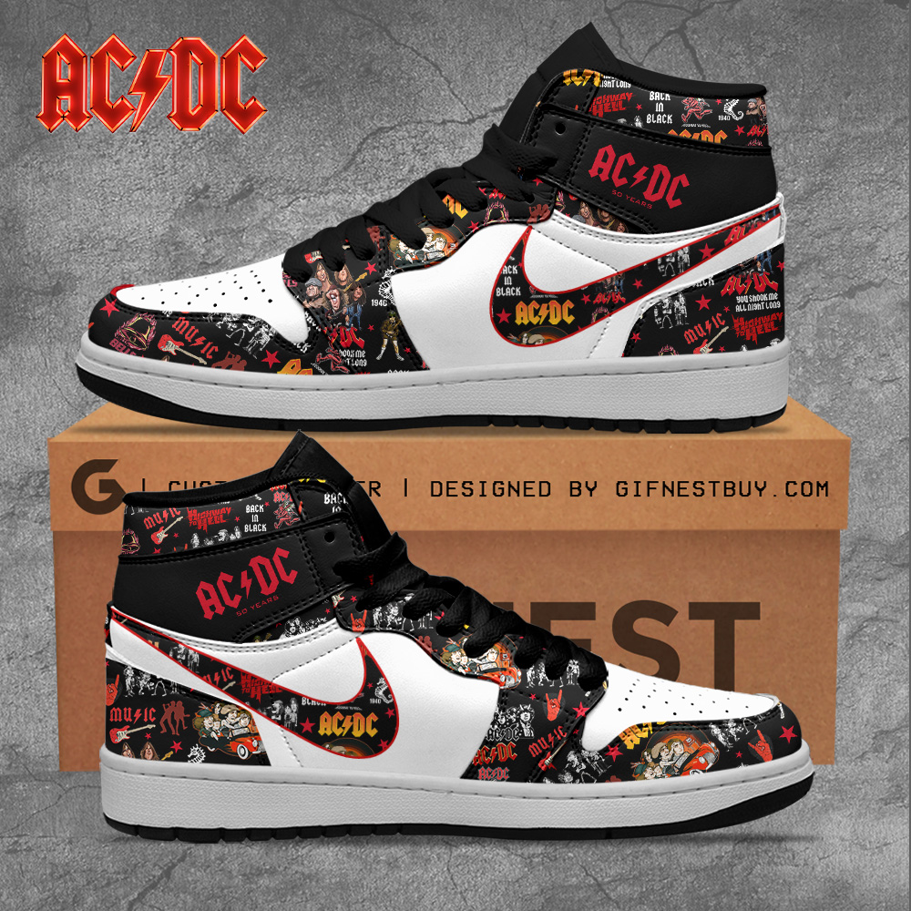JWFancy AC/DC AJ1 High Sneakers Shoes For Men And Women