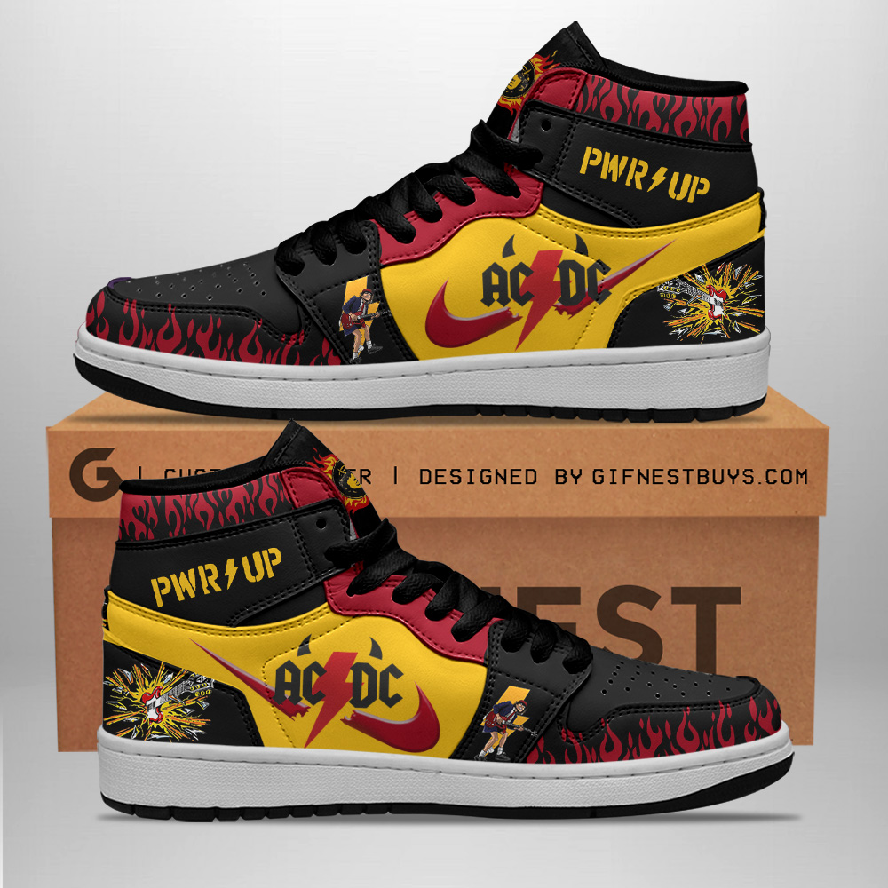 JWFancy AC/DC AJ1 High Sneakers Shoes For Men And Women