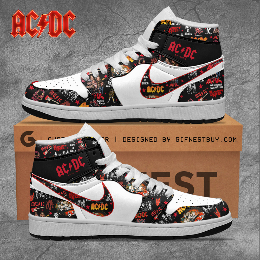 JWFancy AC/DC AJ1 High Sneakers Shoes For Men And Women