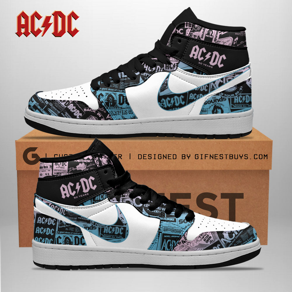JWFancy AC/DC AJ1 High Sneakers Shoes For Men And Women