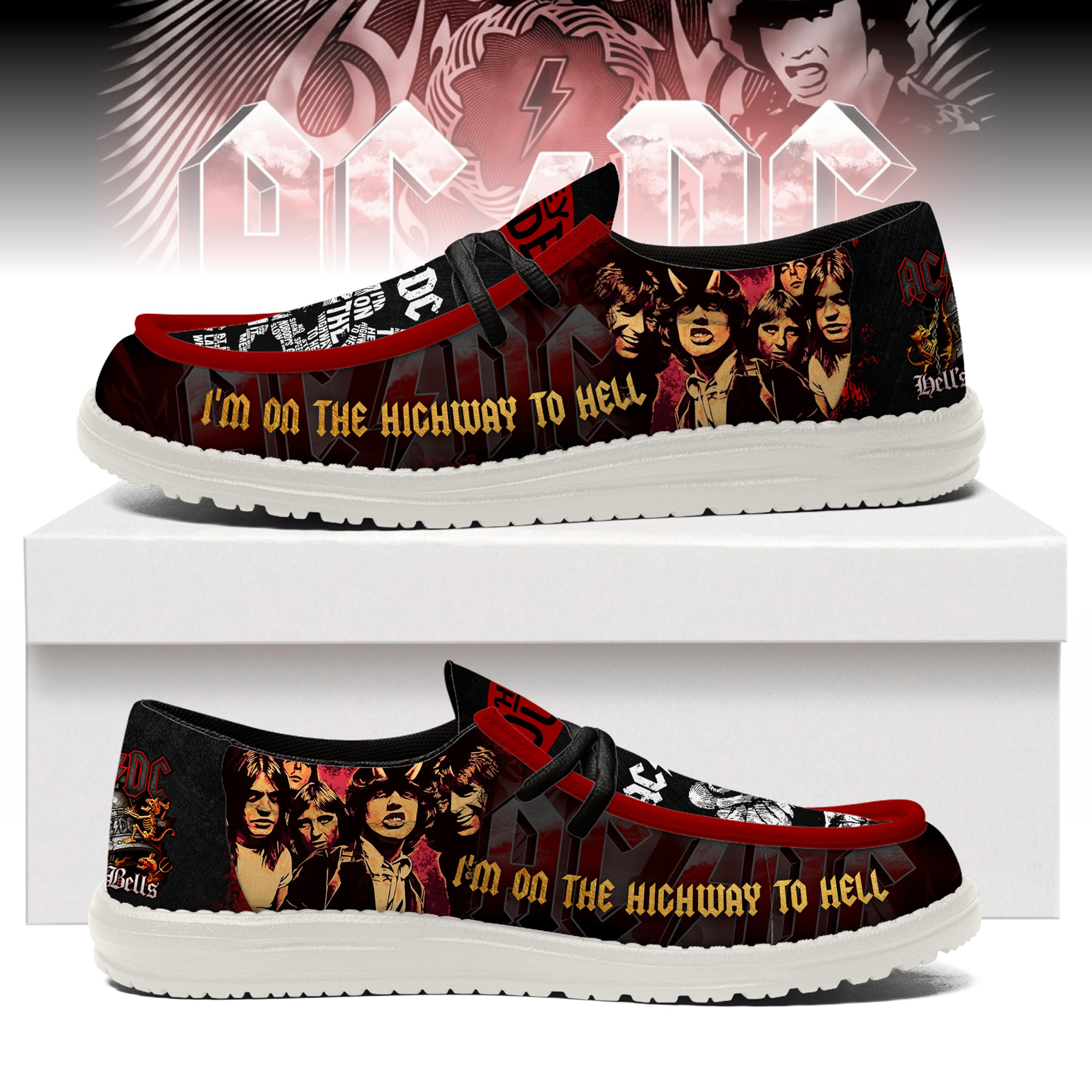 JWFancy AC/DC – Custom Name Hey Dude