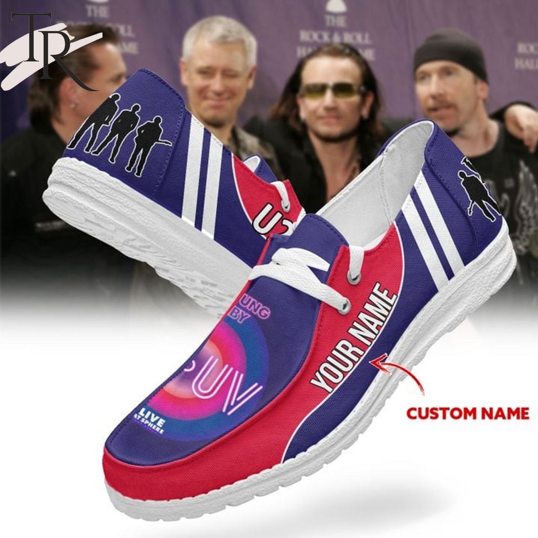 JWFancy Achtung Baby U2 UV Hey Dude Shoes Wally Men's Lace Up Loafers Comfortable For Men And Women