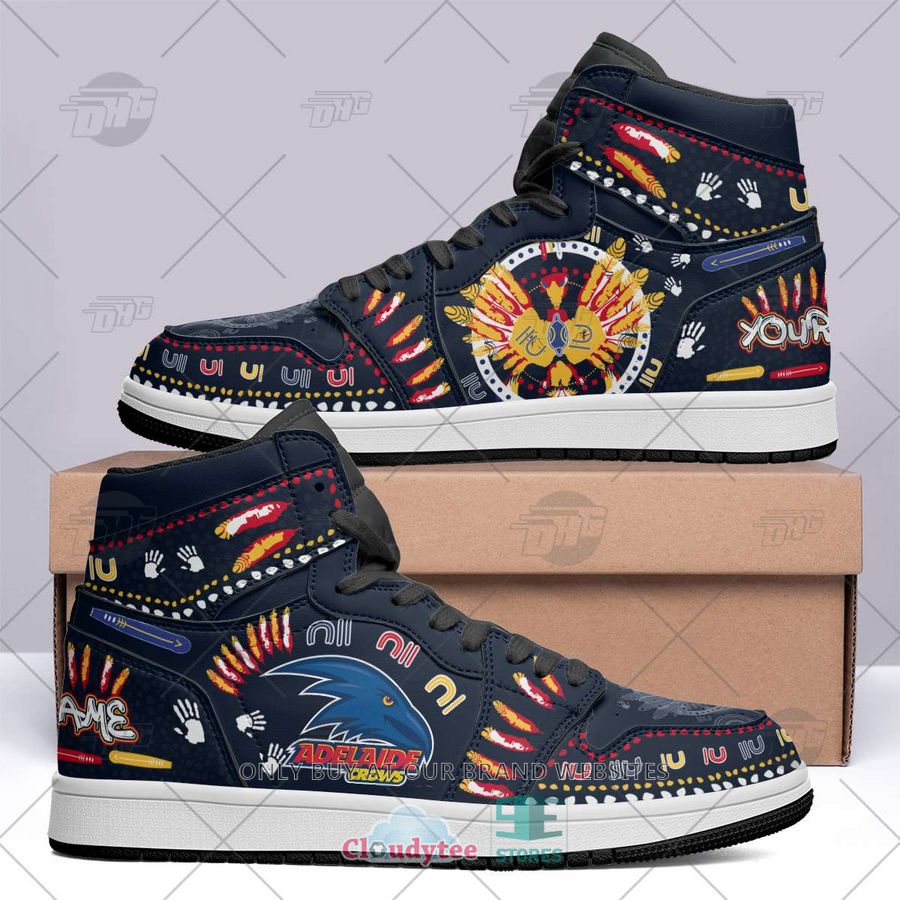 JWFancy Adelaide Crows AFL AJ1 High Sneakers Shoes For Men And Women