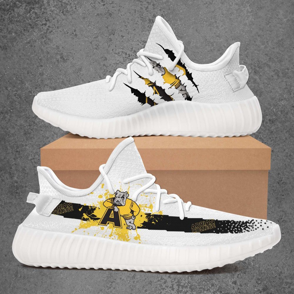 JWFancy Adrian College Bulldogs Yeezy Boost Shoes For Men And Women