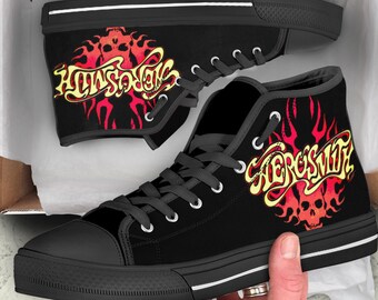 JWFancy Aerosmith High Top Canvas Sneakers Shoes For Men And Women