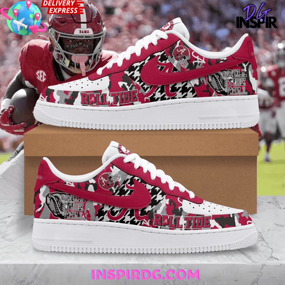 JWFancy Alabama Crimson Tide Air Low-Top Sneakers Shoes For Men And Women