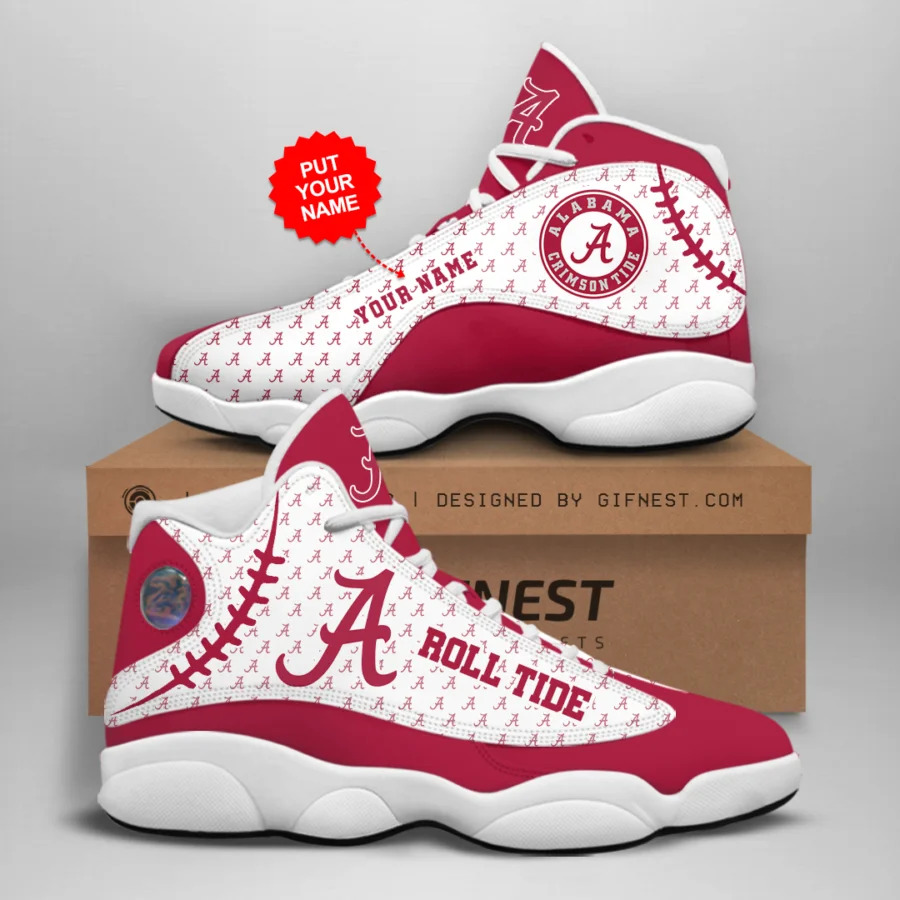 JWFancy Alabama Crimson Tide AJ13 Sneakers Shoes For Men And Women