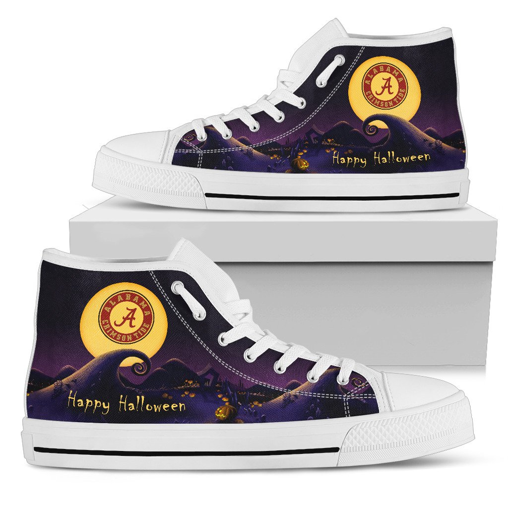 JWFancy Alabama Crimson Tide High Top Canvas Sneakers Shoes For Men And Women