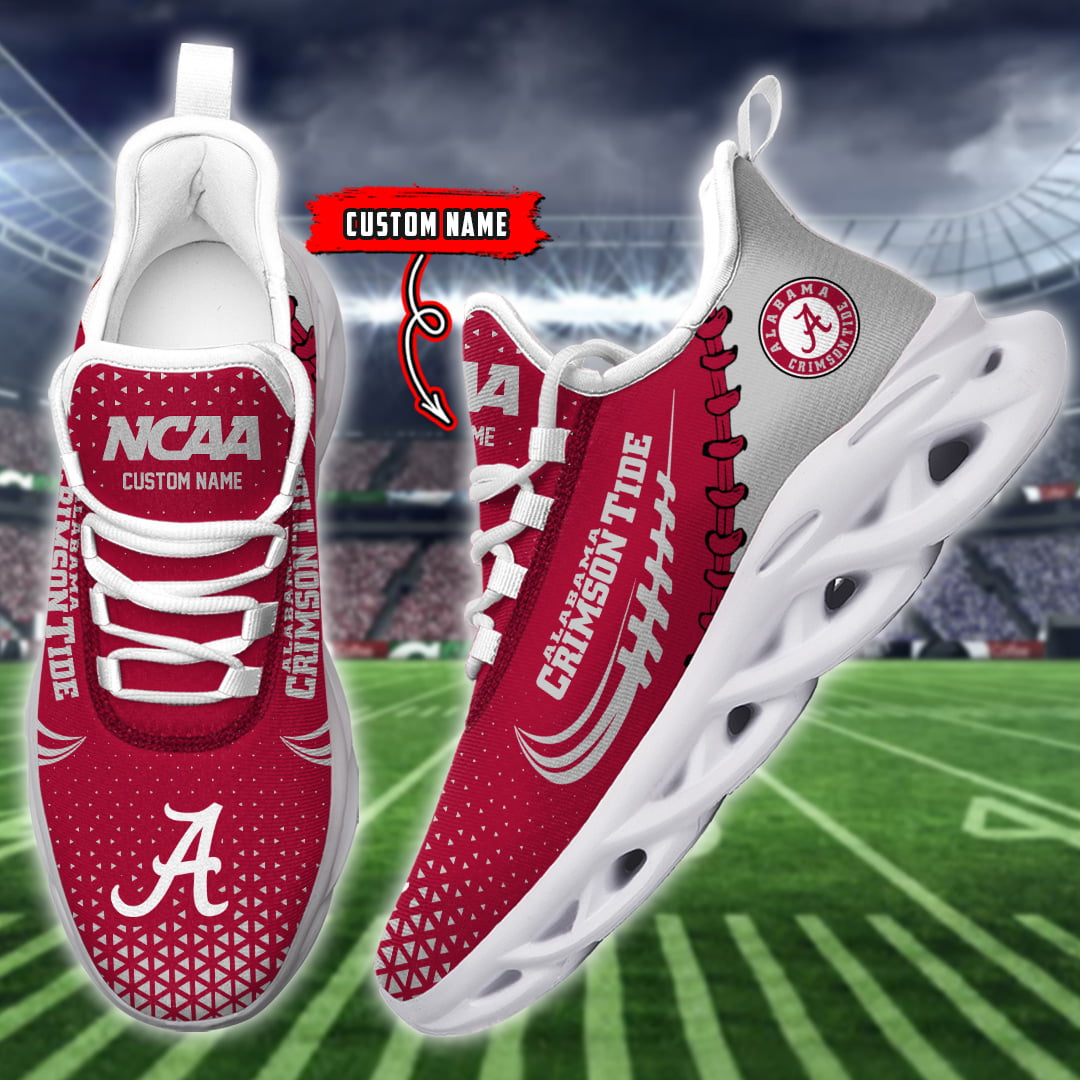 JWFancy Alabama Crimson Tide NCAA Max Soul Shoes Sneakers For Men And Women