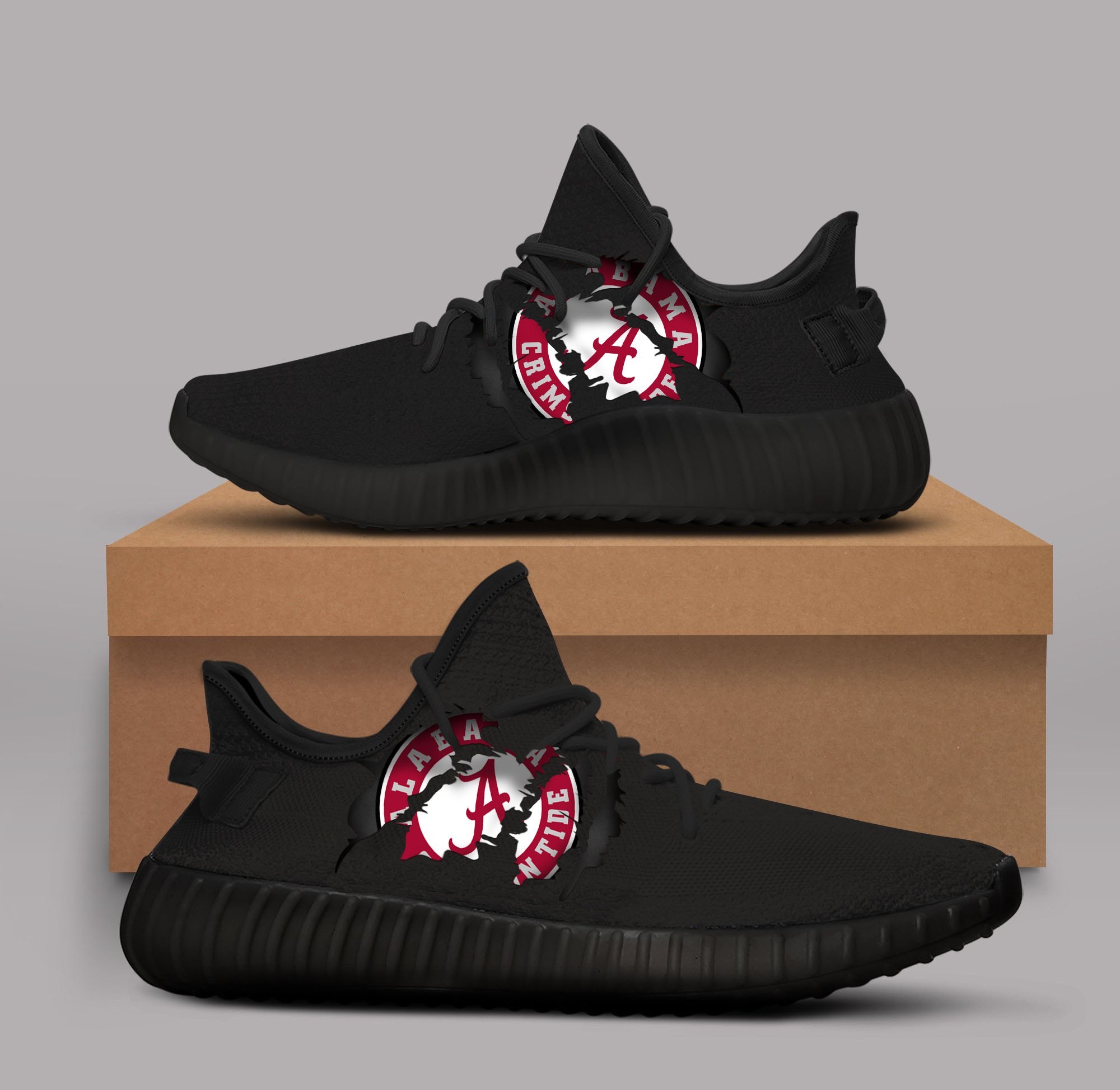 JWFancy Alabama Crimson Tide Yeezy Boost Shoes For Men And Women