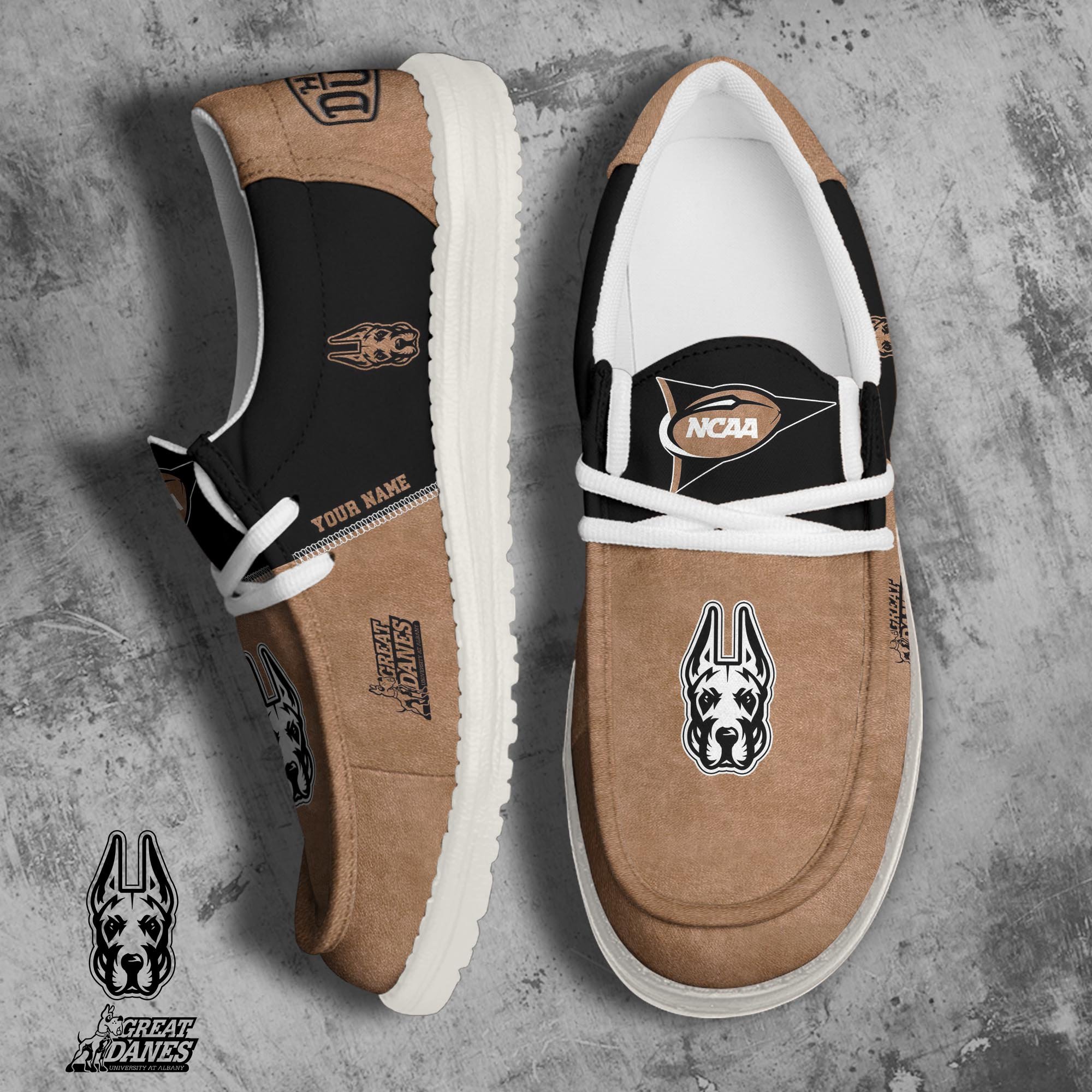 JWFancy Albany Great Danes Hey Dude Shoes Wally Men's Lace Up Loafers Comfortable For Men And Women