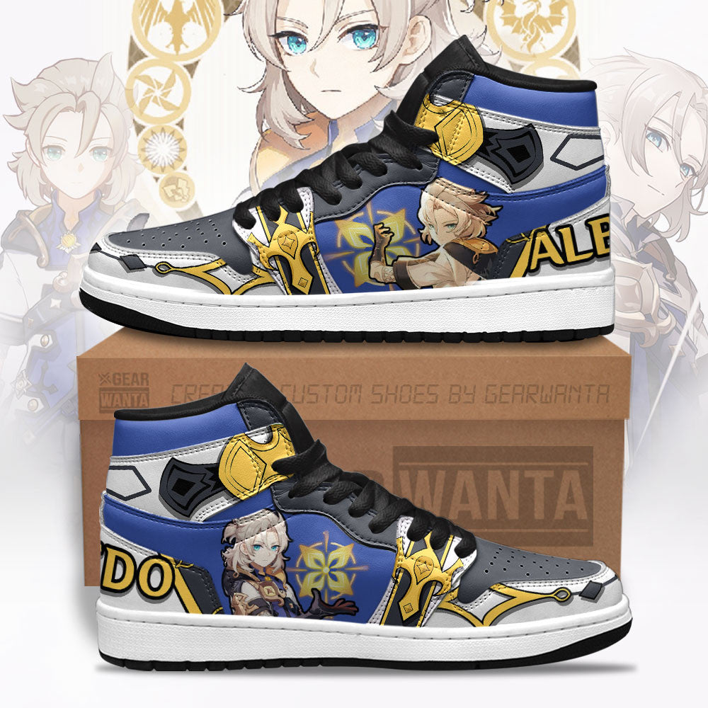 JWFancy Albedo Genshin AJ1 High Sneakers Shoes For Men And Women
