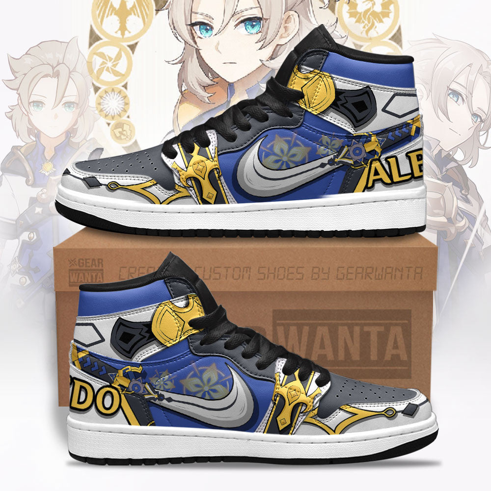 JWFancy Albedo Genshin AJ1 High Sneakers Shoes For Men And Women