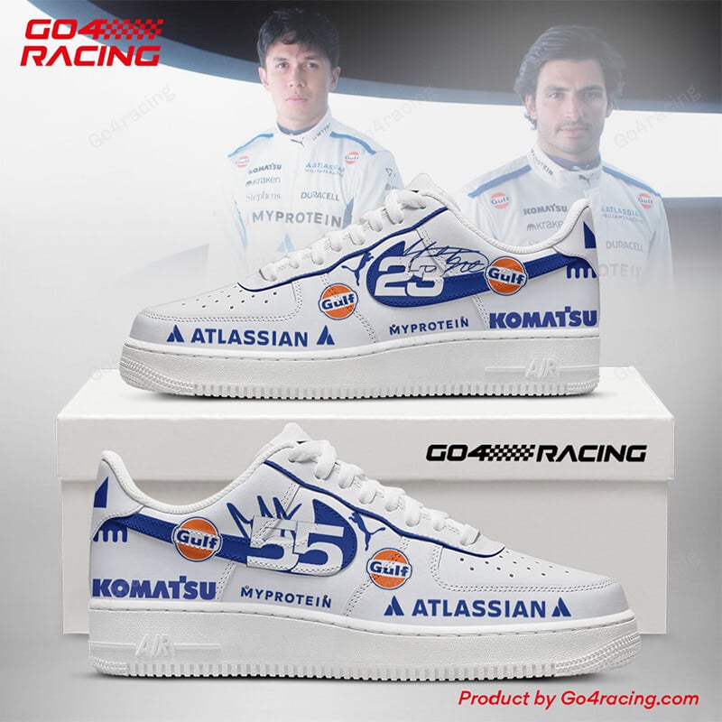 JWFancy Alex Albon x los Sainz - Williams Air Low-Top Sneakers Shoes For Men And Women