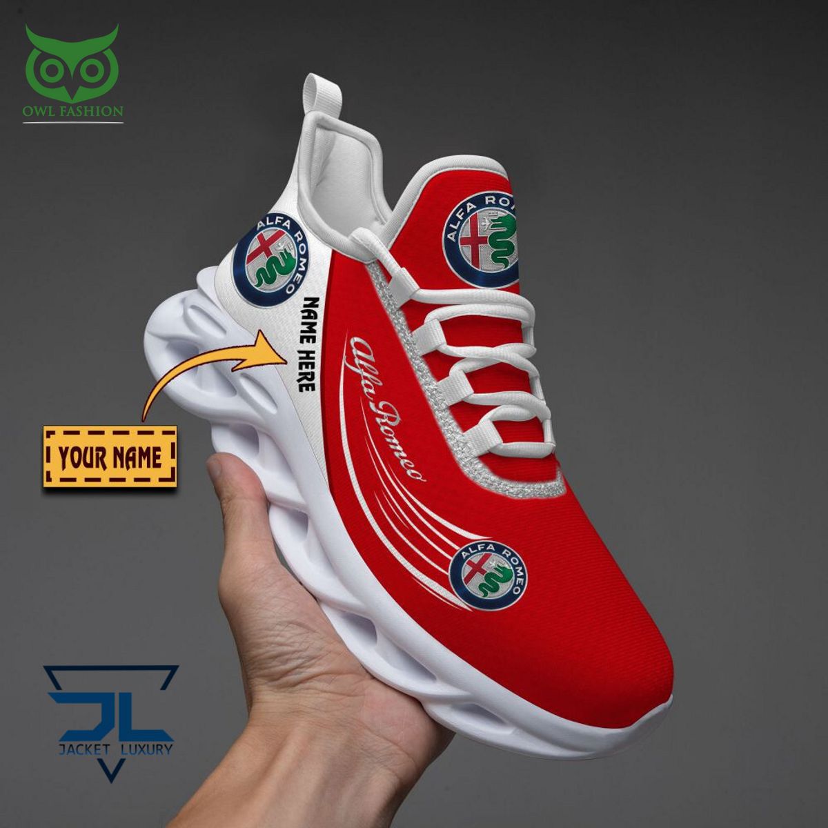 JWFancy Alfa Romeo Car Brand Max Soul Shoes Sneakers For Men And Women