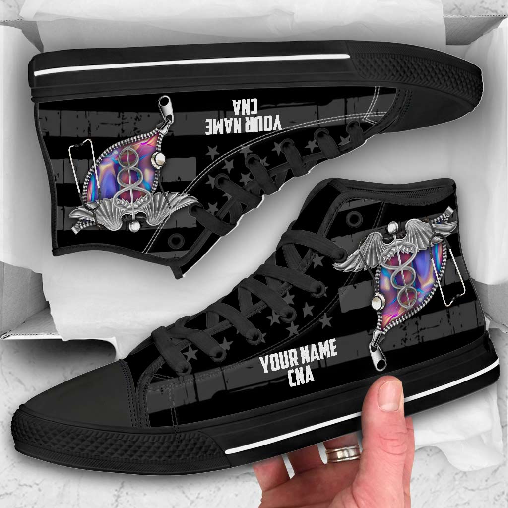 JWFancy American Nurse High Top Canvas Sneakers Shoes For Men And Women