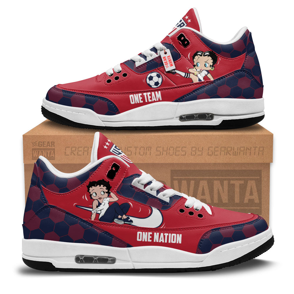 JWFancy American Women Soccer AJ3 Sneakers Shoes For Men And Women