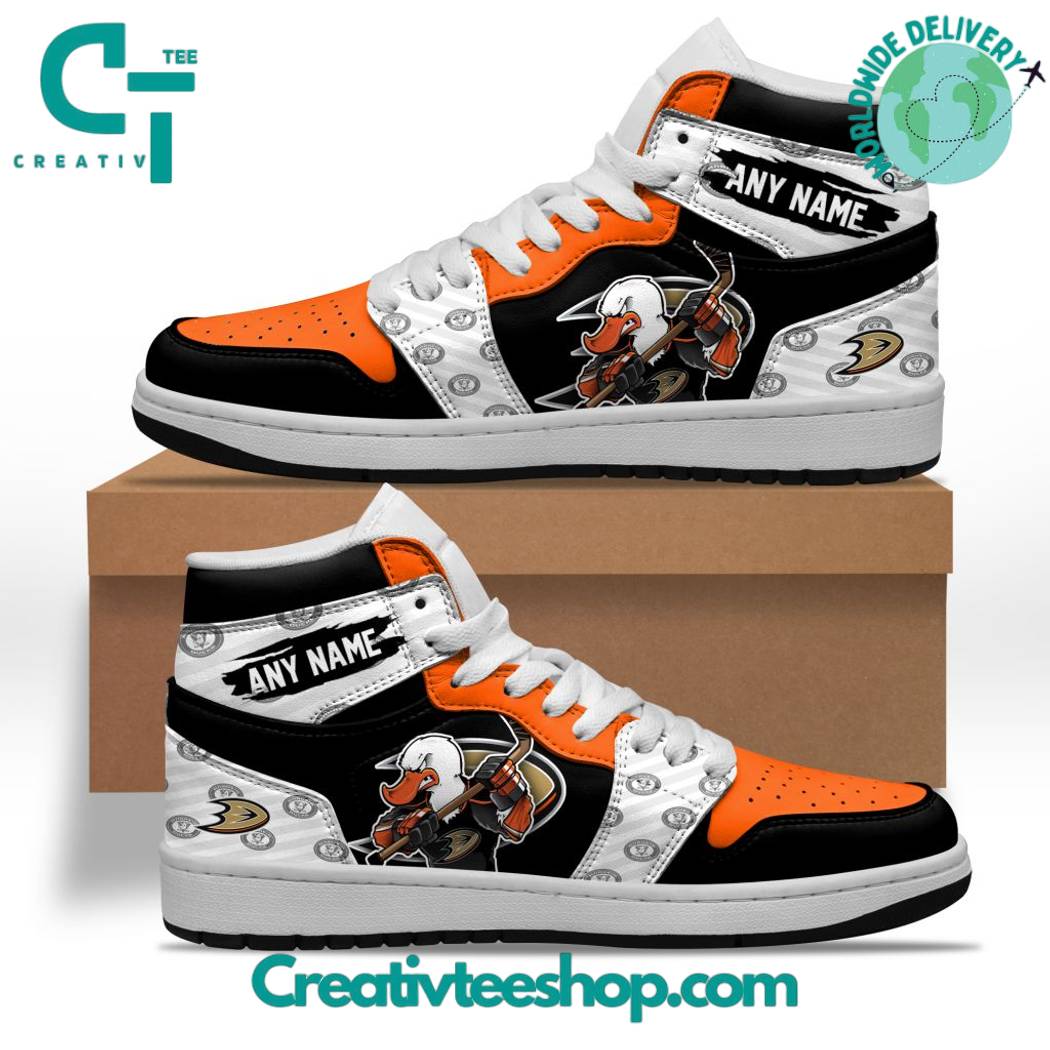 JWFancy Anaheim Ducks AJ1 High Sneakers Shoes For Men And Women