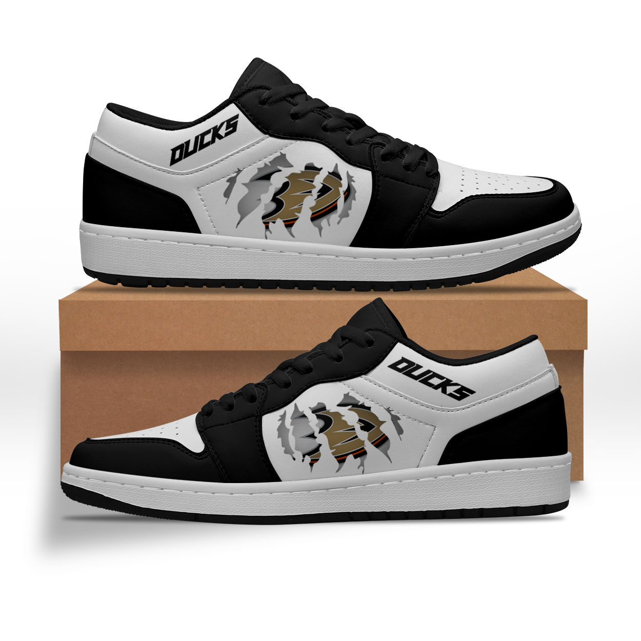 JWFancy Anaheim Ducks AJ1 Low Sneakers Shoes For Men And Women