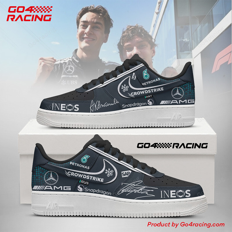 JWFancy Andrea Kimi Antonelli x George Russell - Mecedes AMG Air Low-Top Sneakers Shoes For Men And Women