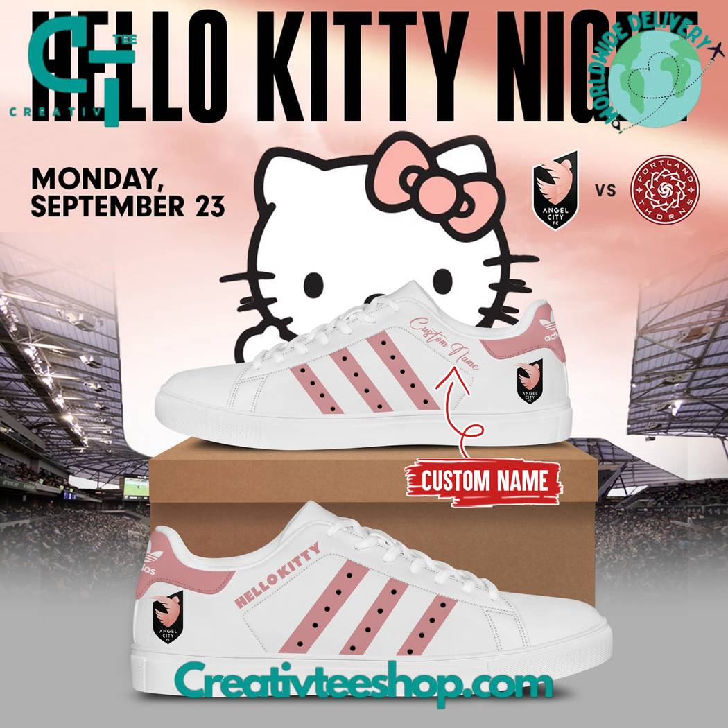 JWFancy Angel City FC x Hello Kitty Skate Stan Shoes Sneakes For Men And Women