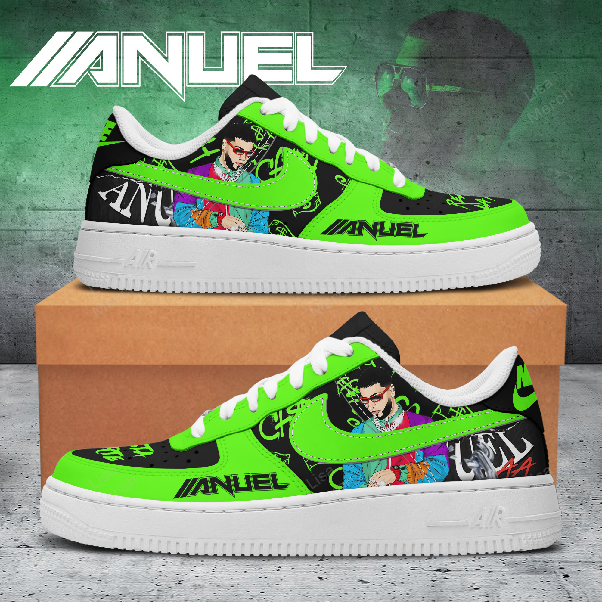 JWFancy Anuel AA Air Low-Top Sneakers Shoes For Men And Women