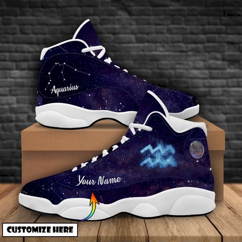 JWFancy Aquarius Zodiac AJ13 Sneakers Shoes For Men And Women