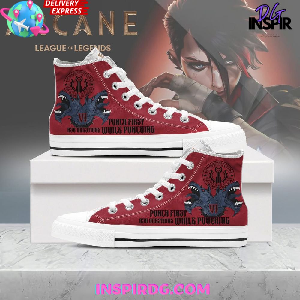 JWFancy Arcane League of Legends High Top Canvas Sneakers Shoes For Men And Women