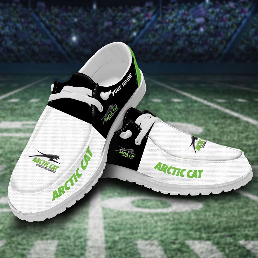 JWFancy Arctic Cat Hey Dude Shoes Wally Men's Lace Up Loafers Comfortable For Men And Women