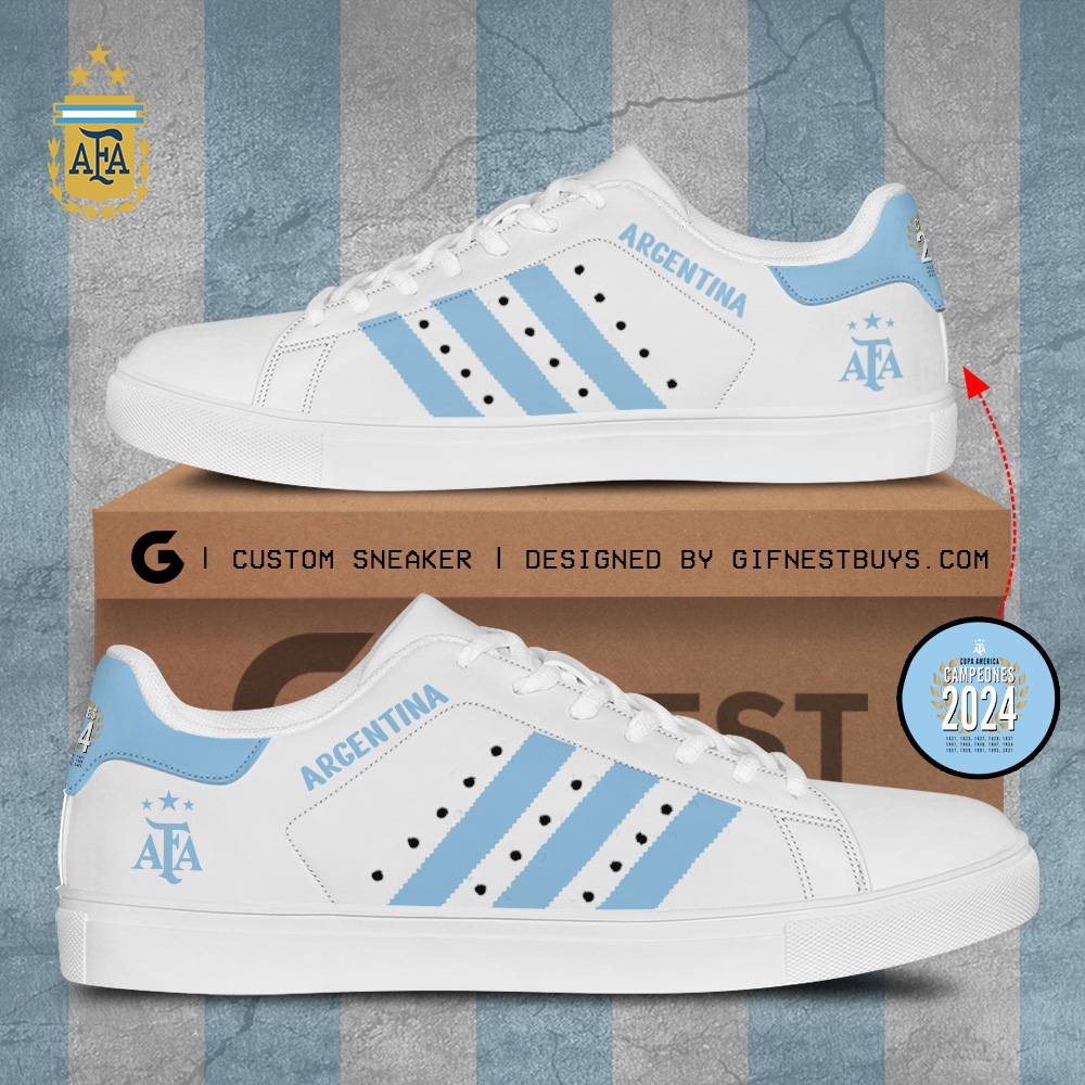 JWFancy Argentina National Team Skate Stan Shoes Sneakes For Men And Women