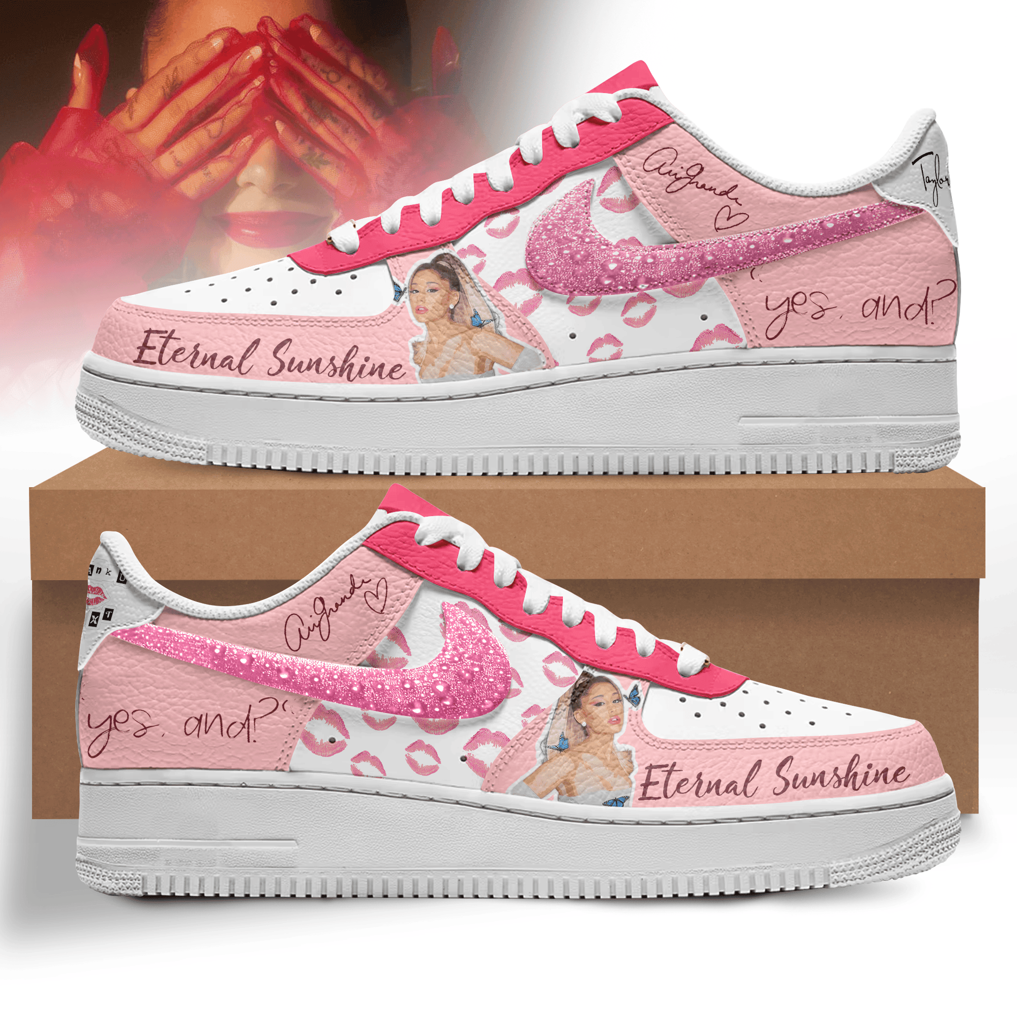JWFancy Ariana Grande Air Low-Top Sneakers Shoes For Men And Women