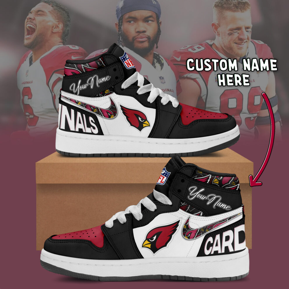 JWFancy Arizona Cardinals AJ1 High Sneakers Shoes For Men And Women
