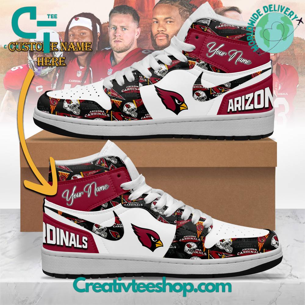 JWFancy Arizona Cardinals AJ1 High Sneakers Shoes For Men And Women