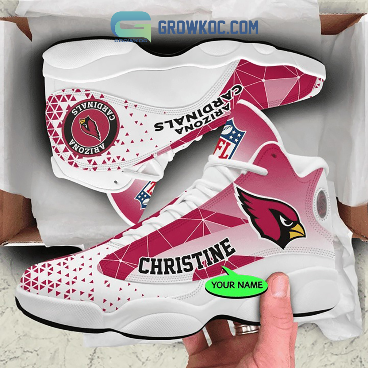 JWFancy Arizona Cardinals AJ13 Sneakers Shoes For Men And Women