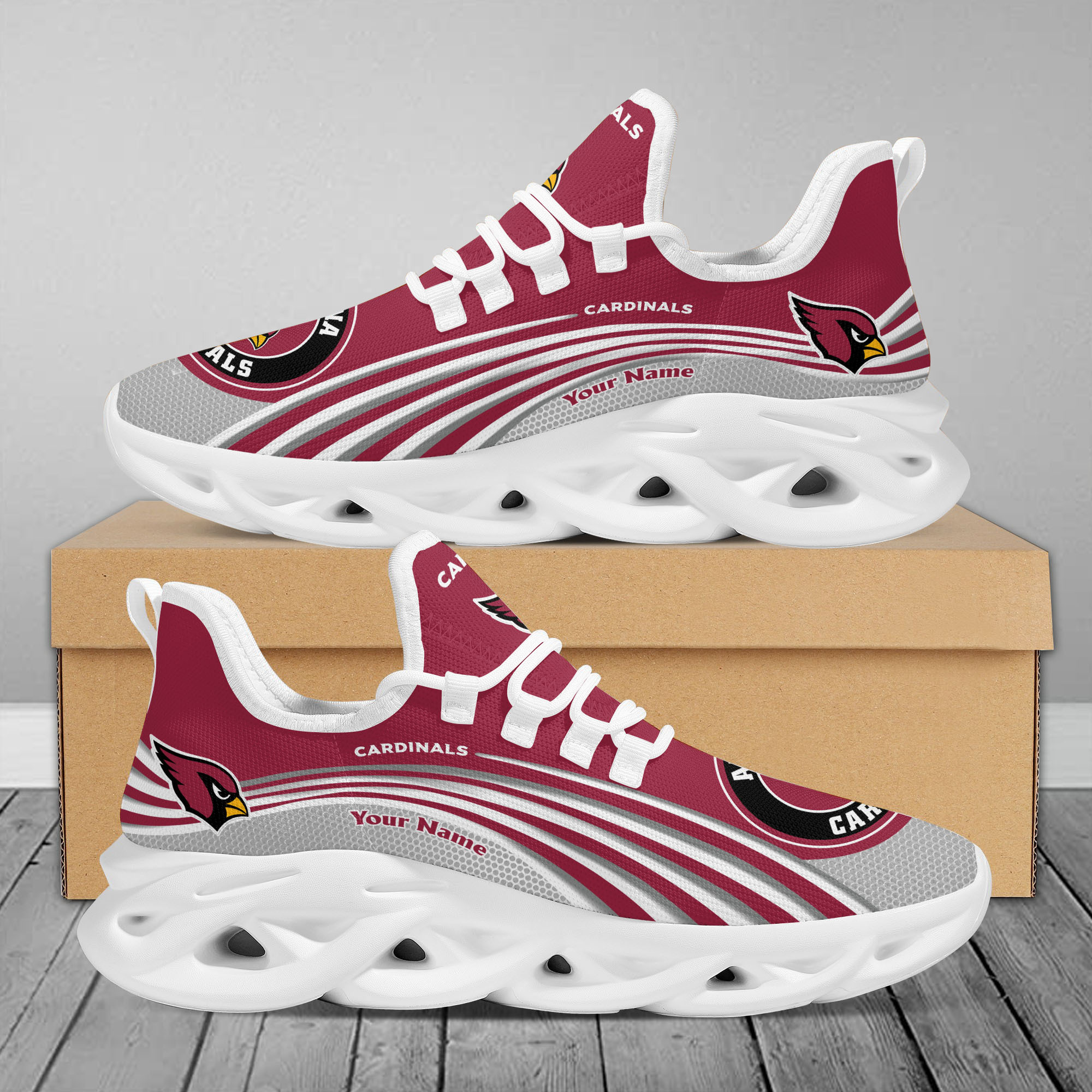 JWFancy Arizona Cardinals Max Soul Shoes Sneakers For Men And Women