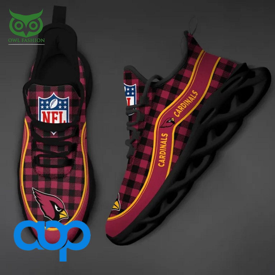JWFancy Arizona Cardinals Max Soul Shoes Sneakers For Men And Women