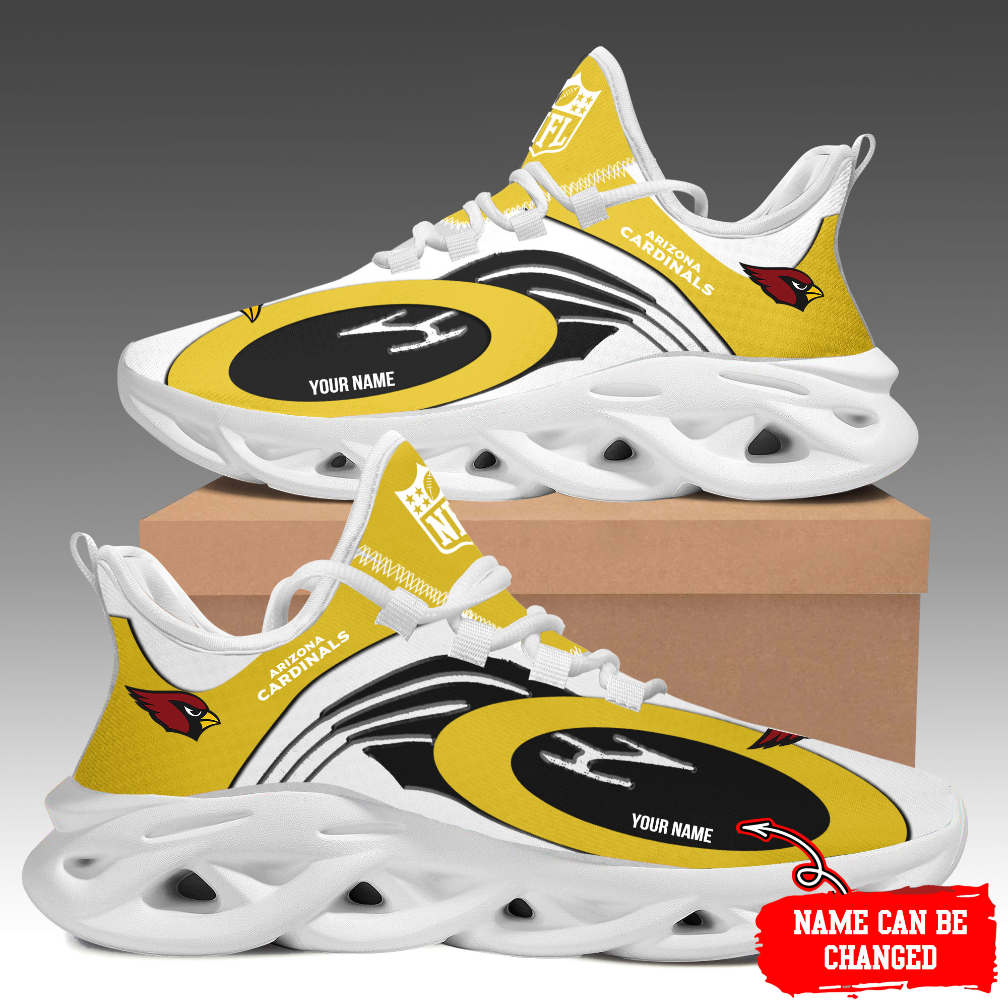 JWFancy Arizona Cardinals Max Soul Shoes Sneakers For Men And Women