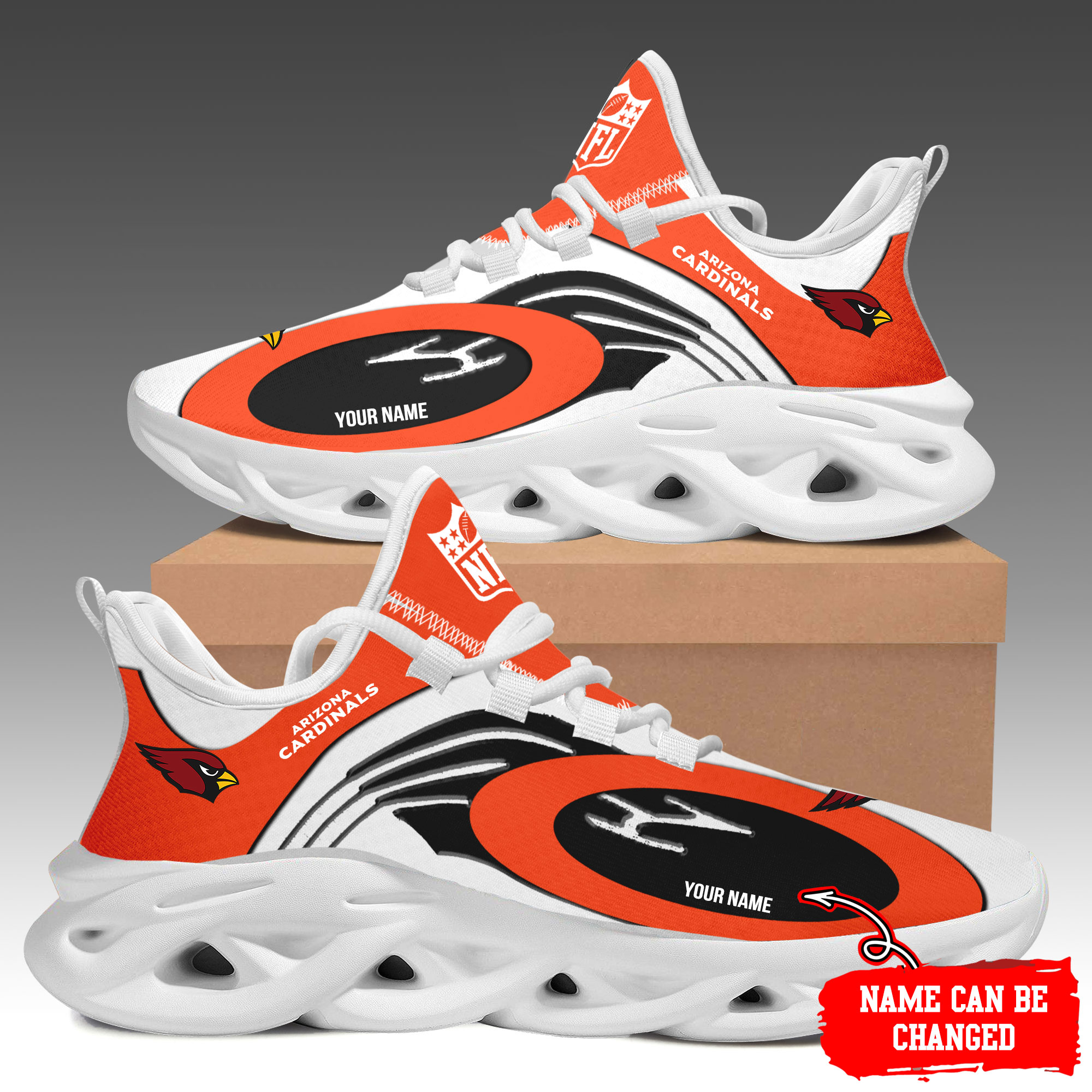 JWFancy Arizona Cardinals Max Soul Shoes Sneakers For Men And Women
