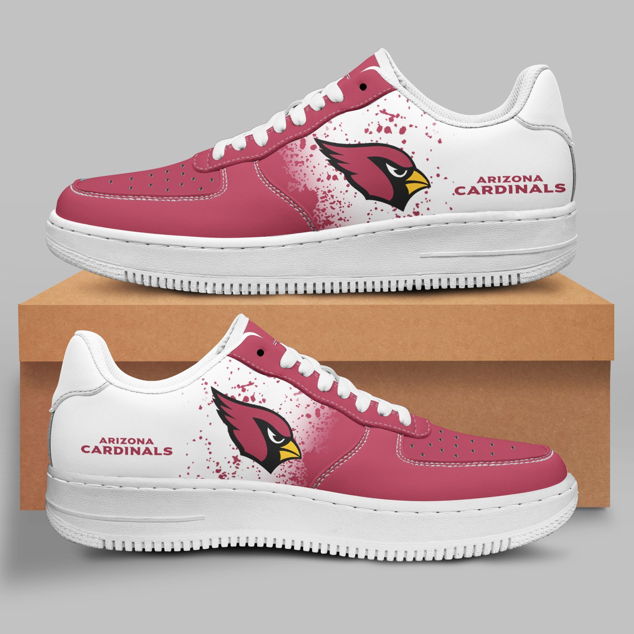 JWFancy Arizona Cardinals NFL Air Low-Top Sneakers Shoes For Men And Women