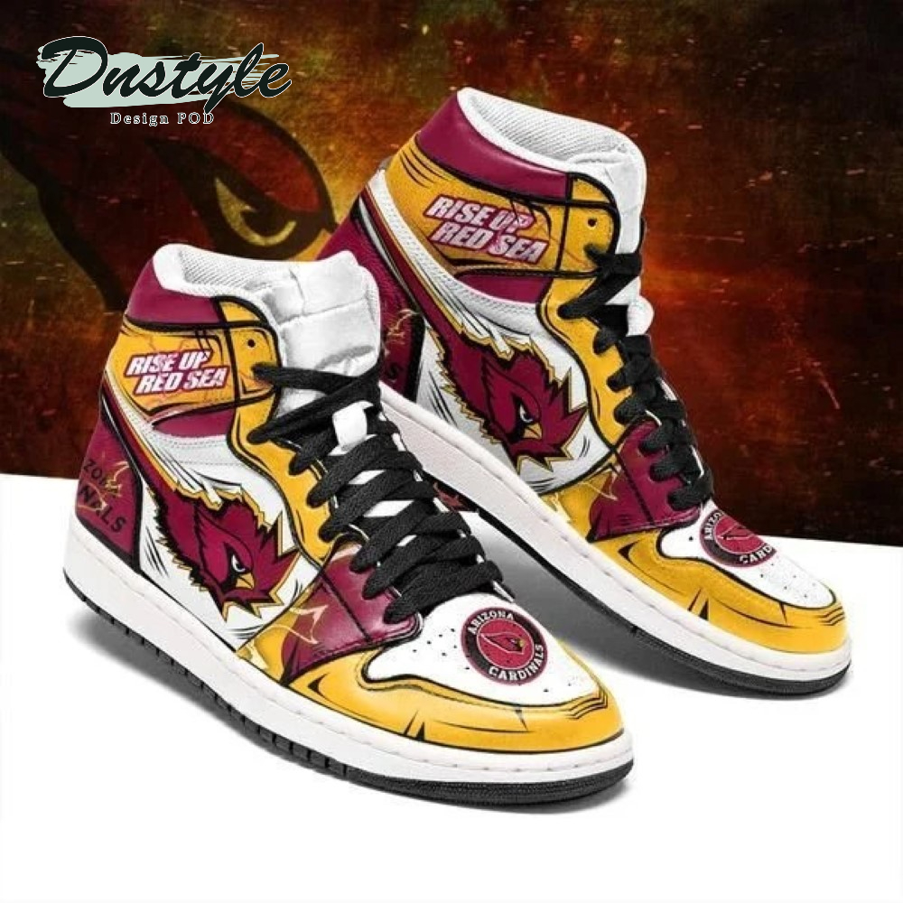 JWFancy Arizona Cardinals NFL AJ1 High Sneakers Shoes For Men And Women