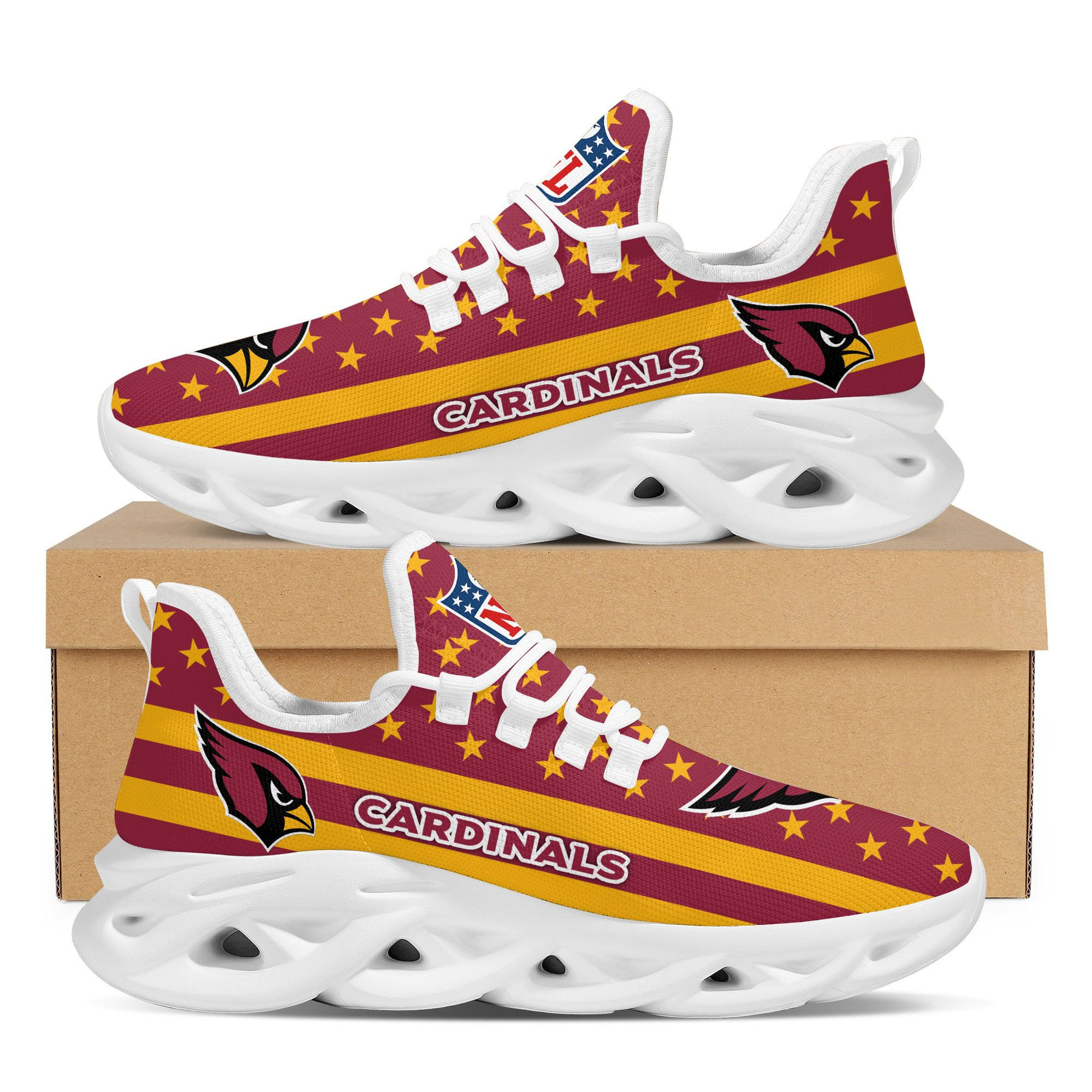 JWFancy Arizona Cardinals NFL Max Soul Shoes Sneakers For Men And Women