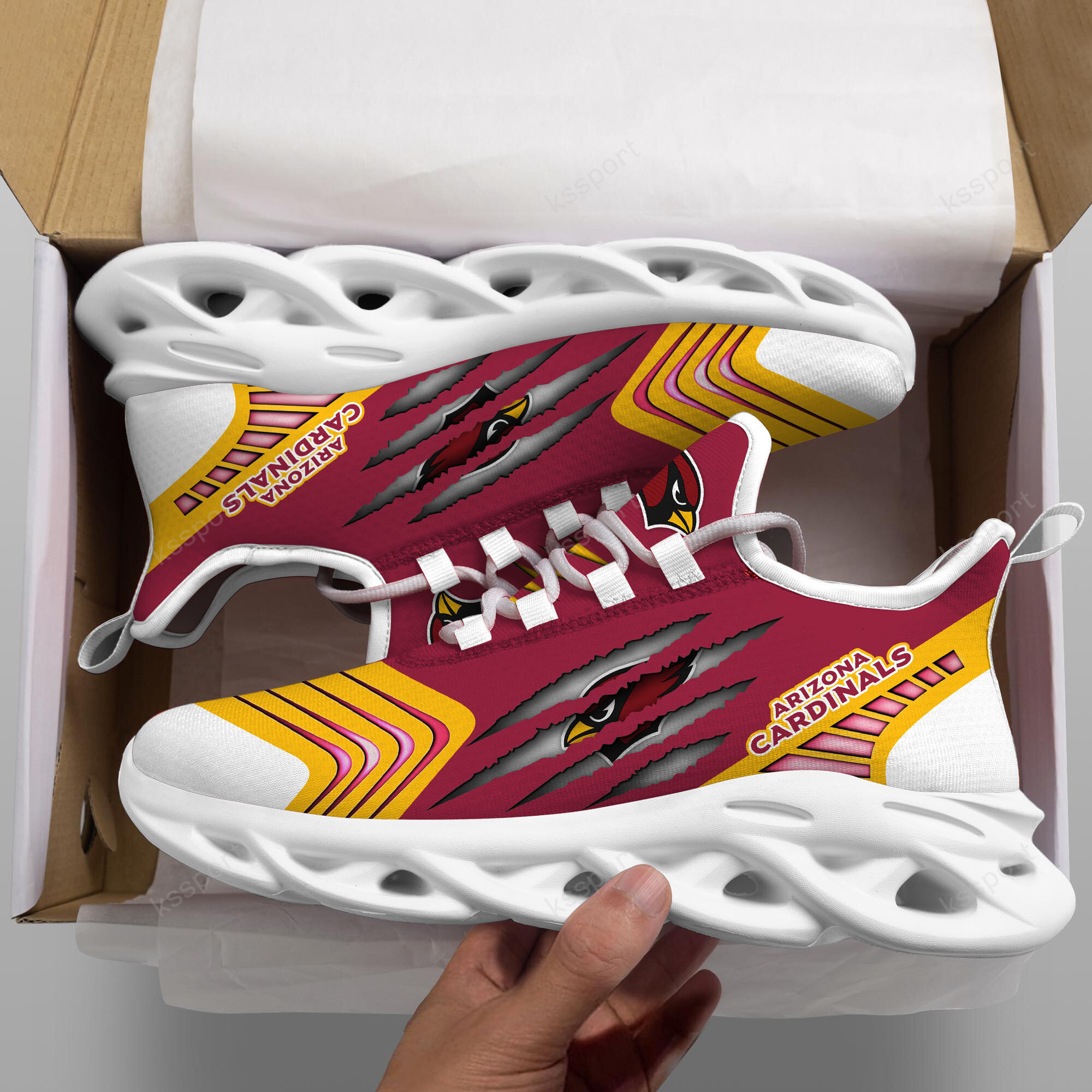 JWFancy Arizona Cardinals NFL Max Soul Shoes Sneakers For Men And Women