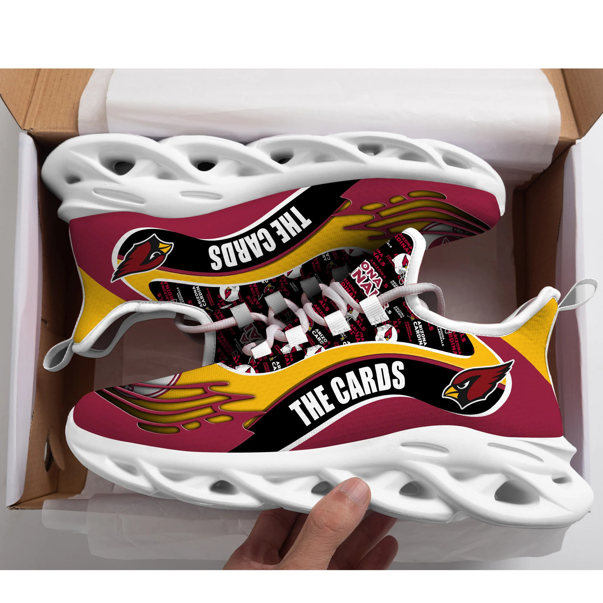 JWFancy Arizona Cardinals NFL Max Soul Shoes Sneakers For Men And Women