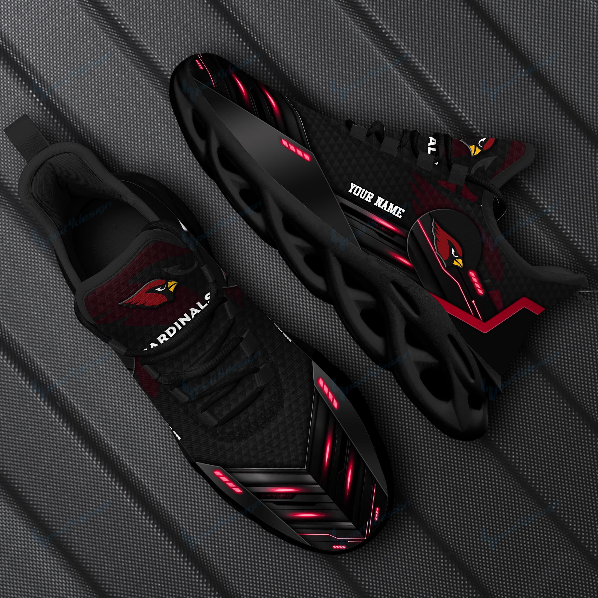 JWFancy Arizona Cardinals NFL Max Soul Shoes Sneakers For Men And Women