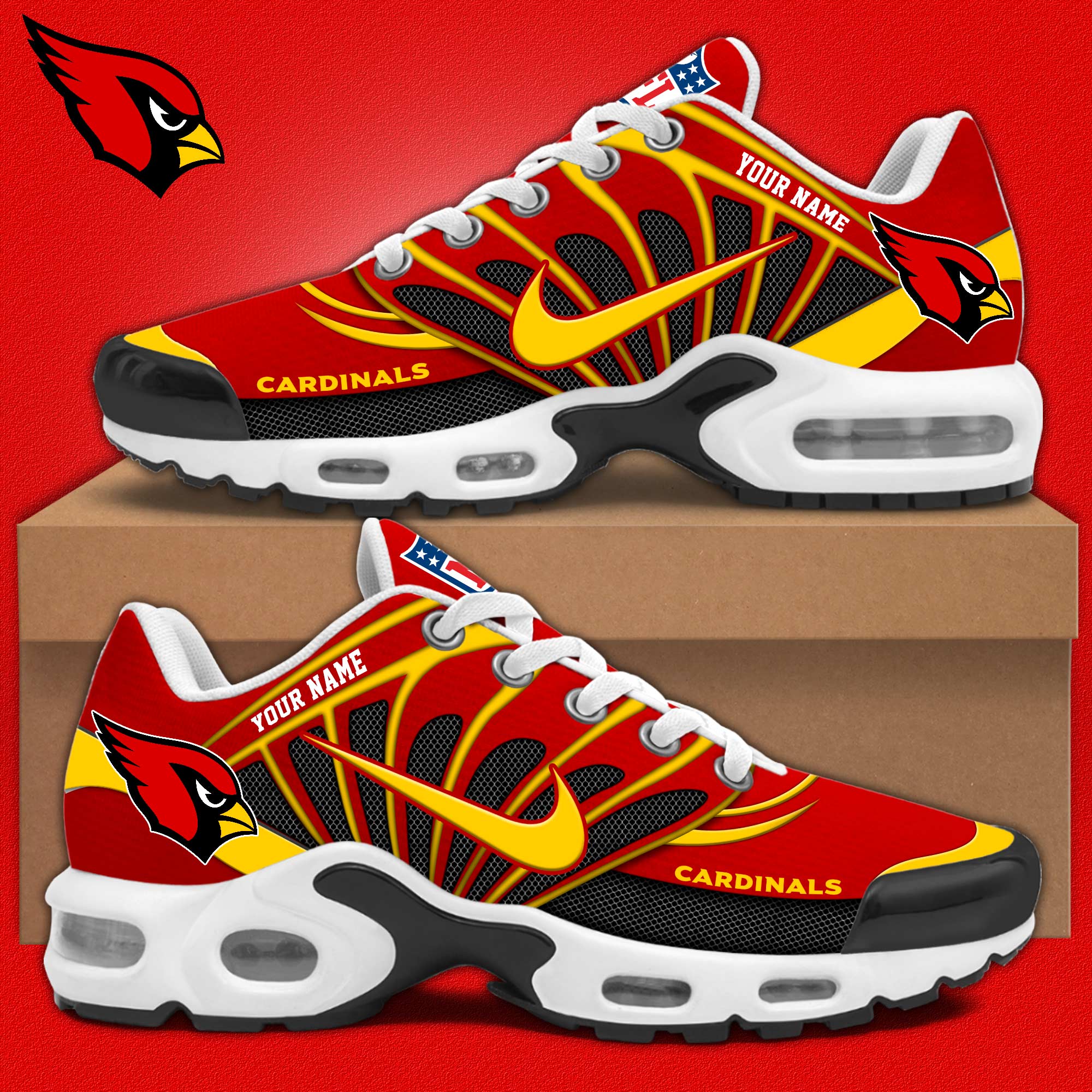 JWFancy Arizona Cardinals TN Shoes Sneakers For Men And Women